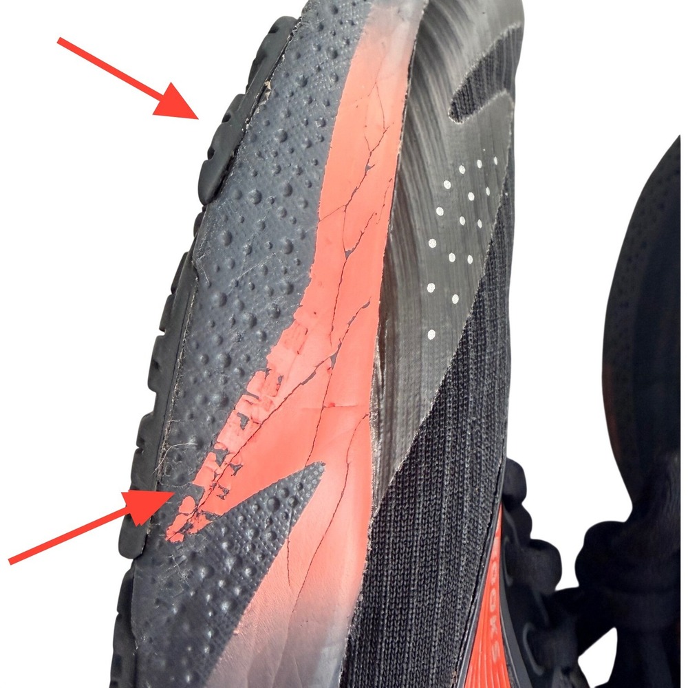 Brooks Adrenaline GTS 24 Running Shoes Womens 8.5M Black Coral DNA Athletic - Picture 7 of 13